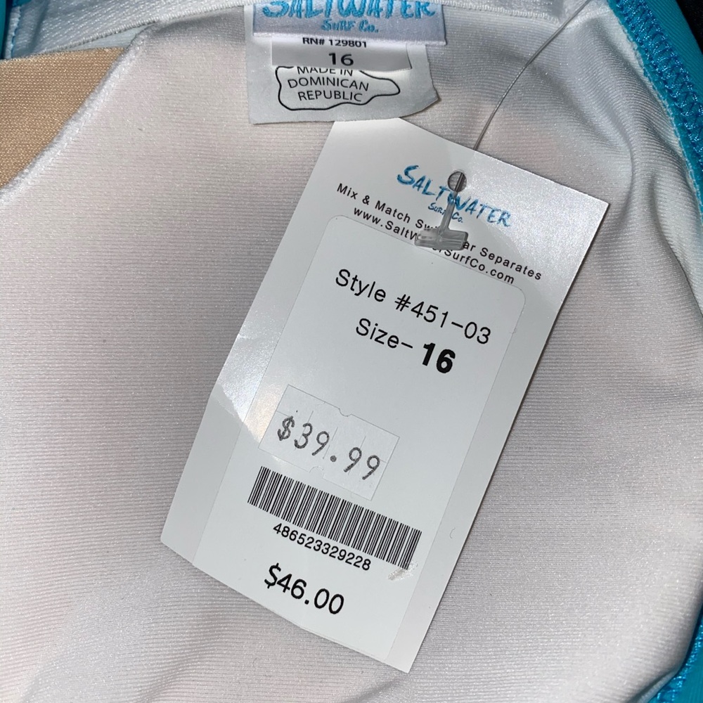 BNWT Saltwater Surf Co Tankini w/ Skirt ~PB2 - Picture 3 of 4